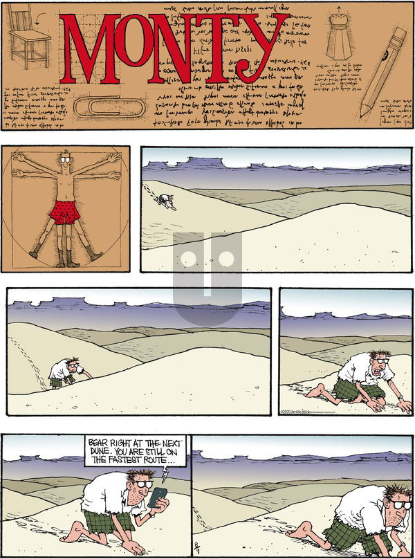 Monty on Sunday August 9, 2020 Comic Strip