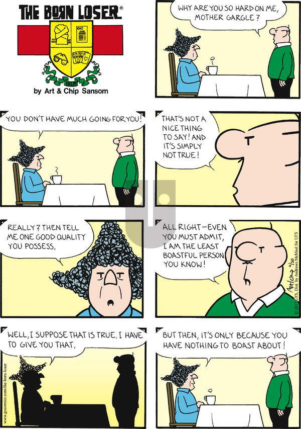 The Born Loser on Sunday April 30, 2017 Comic Strip