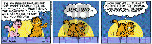 Garfield on Thursday October 13, 1983 Comic Strip