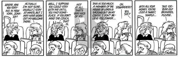 Doonesbury on Monday July 28, 1986 Comic Strip