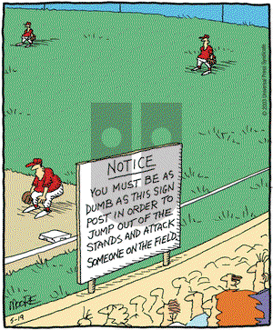 In the Bleachers on Monday May 19, 2003 Comic Strip