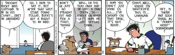 Get Fuzzy on Monday November 16, 2009 Comic Strip