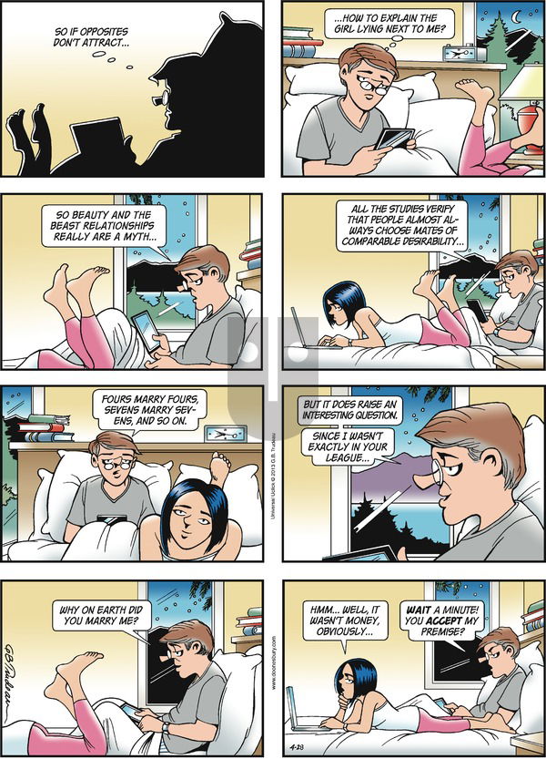 Doonesbury on Sunday April 28, 2013 Comic Strip
