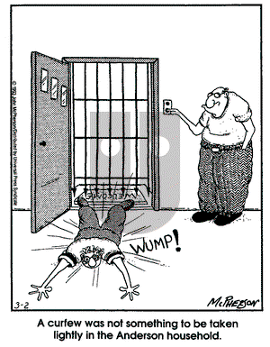 Close to Home on Tuesday March 2, 1993 Comic Strip
