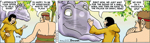 Alley Oop on Monday April 19, 2010 Comic Strip