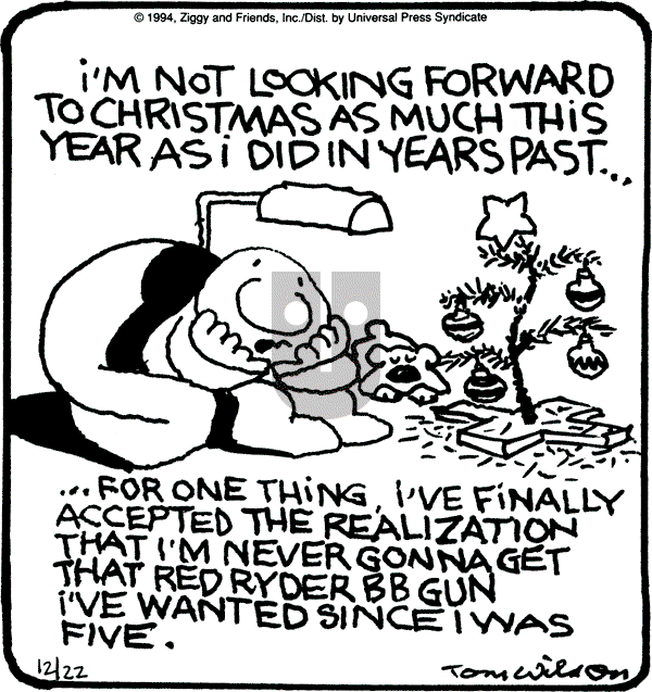 Ziggy - Thursday December 22, 1994 Comic Strip