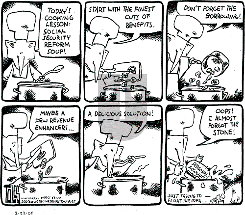 Tom Toles on Tuesday February 22, 2005 Comic Strip