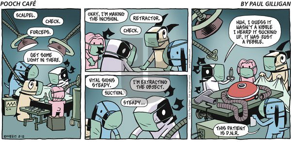 Pooch Cafe on Sunday February 12, 2012 Comic Strip