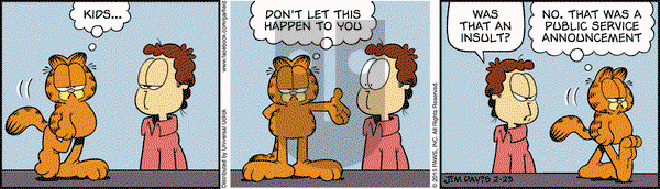 Garfield on Monday February 23, 2015 Comic Strip