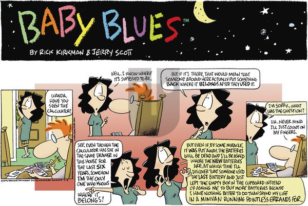 Baby Blues on Sunday July 9, 2000 Comic Strip