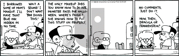 FoxTrot on Friday April 13, 2001 Comic Strip