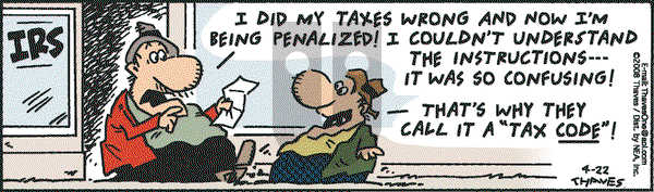 Frank and Ernest on Tuesday April 22, 2008 Comic Strip