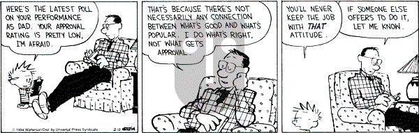 Calvin and Hobbes - Thursday February 10, 1994 Comic Strip