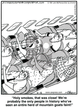 Close to Home on Monday June 16, 1997 Comic Strip