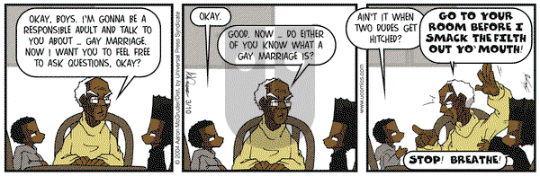 The Boondocks - Wednesday March 10, 2004 Comic Strip