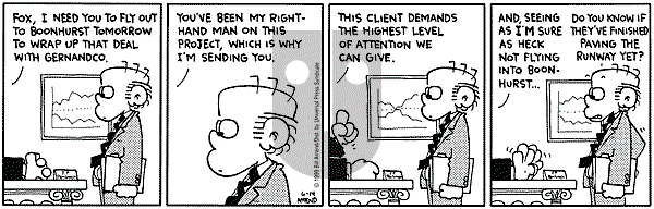 FoxTrot - Monday June 14, 1999 Comic Strip