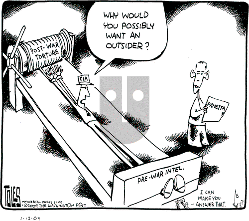 Tom Toles on Monday January 12, 2009 Comic Strip