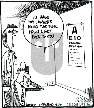 Reality Check on Wednesday April 30, 2008 Comic Strip