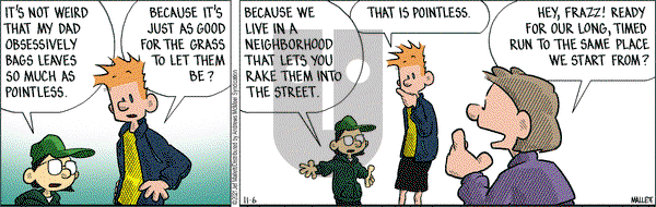 Frazz - Saturday November 6, 2021 Comic Strip