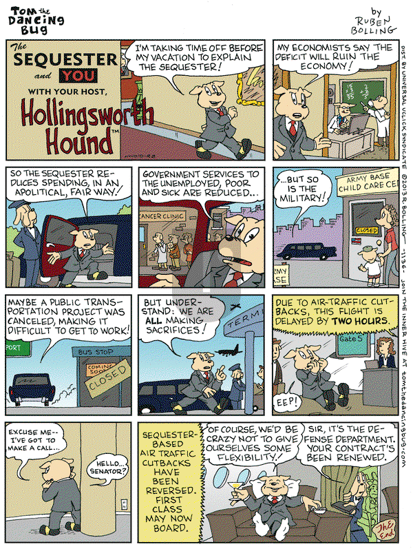 Tom the Dancing Bug on Friday May 3, 2013 Comic Strip