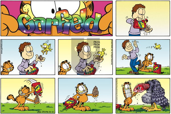 Garfield on Sunday March 10, 2002 Comic Strip