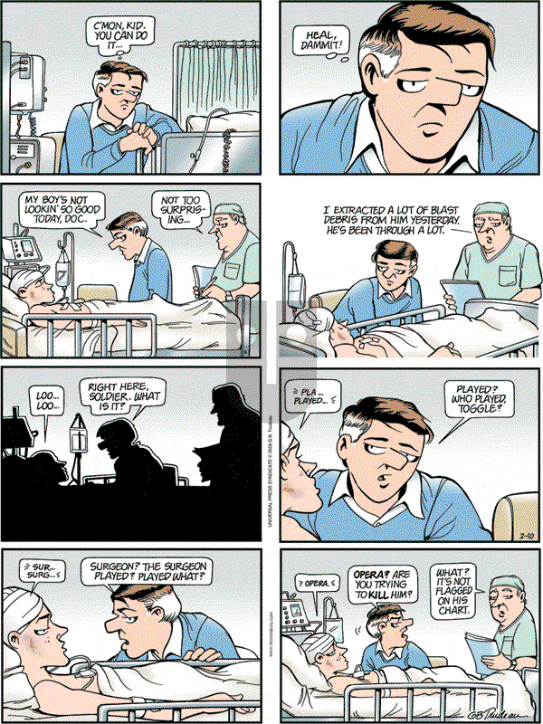 Doonesbury - Sunday February 10, 2008 Comic Strip