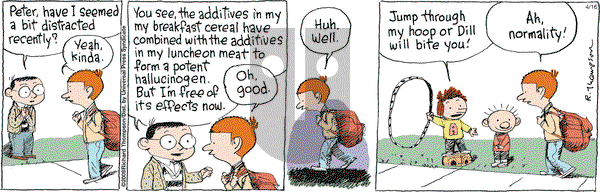 Cul de Sac on Thursday April 16, 2009 Comic Strip