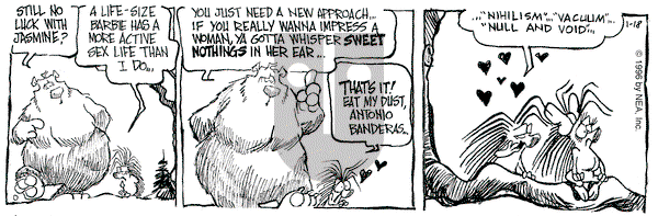 The Grizzwells on Thursday January 18, 1996 Comic Strip