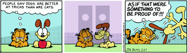 Garfield on Thursday February 27, 1992 Comic Strip