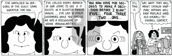 Cathy Classics on Monday December 5, 1994 Comic Strip