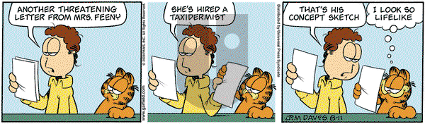 Garfield on Tuesday August 11, 2009 Comic Strip