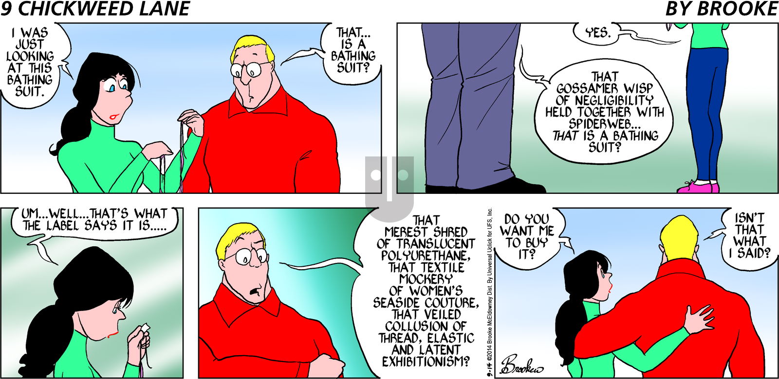 9 Chickweed Lane on Sunday September 14, 2014 Comic Strip