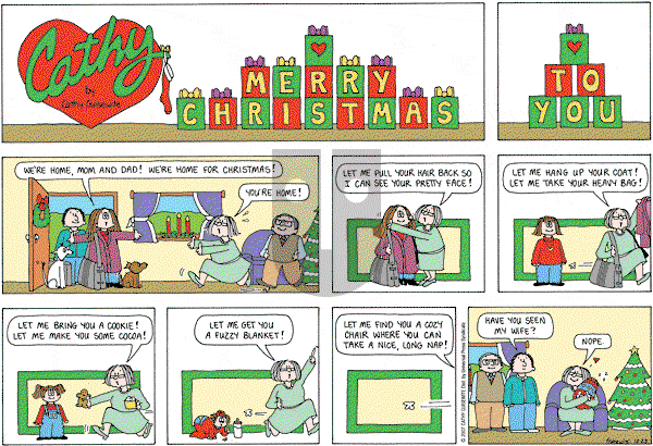 Cathy Classics - Sunday December 23, 2007 Comic Strip