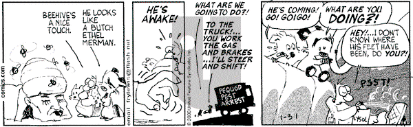 Over the Hedge on Monday January 31, 2000 Comic Strip