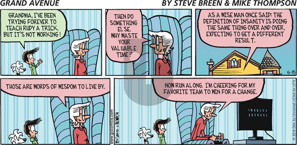 Grand Avenue on Sunday June 15, 2014 Comic Strip