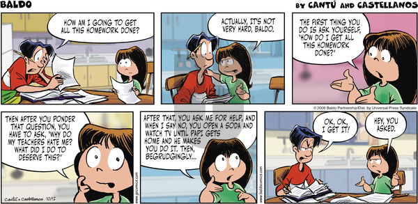 Baldo on Saturday November 1, 2008 Comic Strip