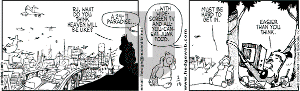 Over the Hedge on Thursday March 27, 2003 Comic Strip