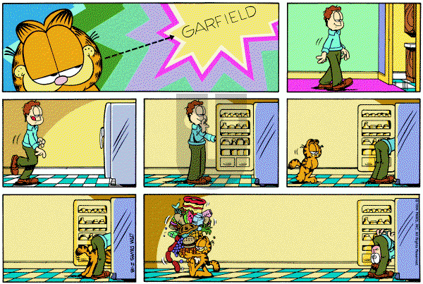 Garfield - Sunday February 18, 1996 Comic Strip