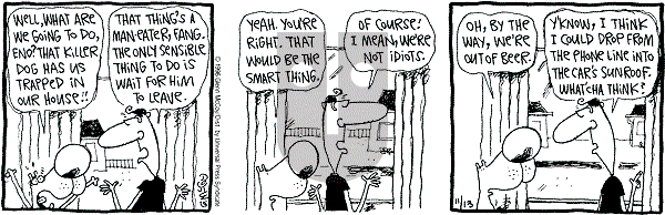 The Duplex on Saturday November 30, 1996 Comic Strip