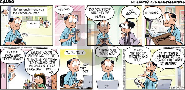 Baldo on Sunday May 27, 2018 Comic Strip