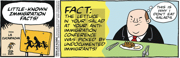 La Cucaracha on Friday December 5, 2014 Comic Strip