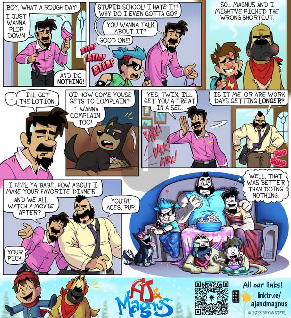 AJ and Magnus on Sunday August 27, 2023 Comic Strip