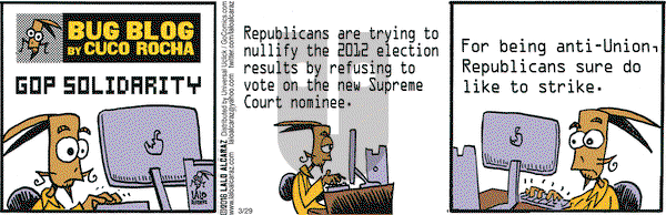 La Cucaracha on Tuesday March 29, 2016 Comic Strip