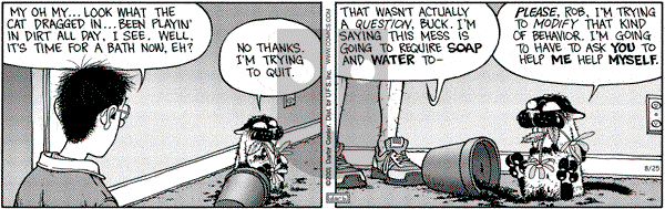 Get Fuzzy - Saturday August 25, 2001 Comic Strip
