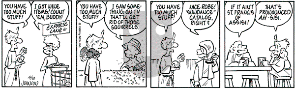 Arlo and Janis on Friday April 10, 1998 Comic Strip