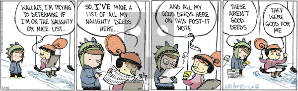 Wallace the Brave on Monday December 16, 2019 Comic Strip
