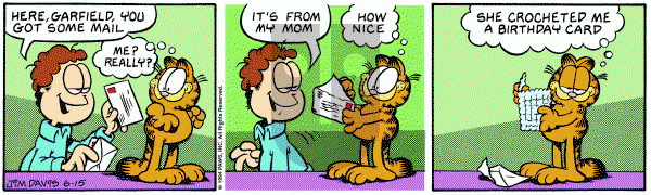 Garfield on Wednesday June 15, 1994 Comic Strip
