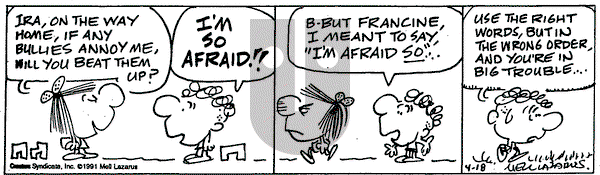 Miss Peach - Thursday October 10, 2024 Comic Strip