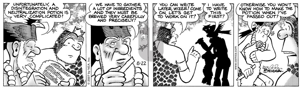 Alley Oop - Wednesday August 22, 2007 Comic Strip