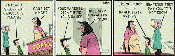 Grand Avenue on Wednesday February 14, 2024 Comic Strip